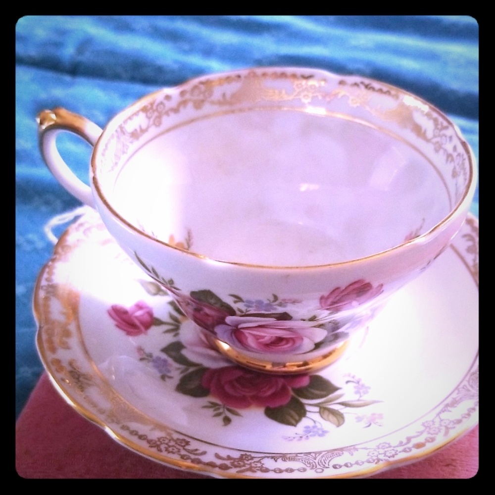 Bone China Teacup and Saucer, Royal Sutherland